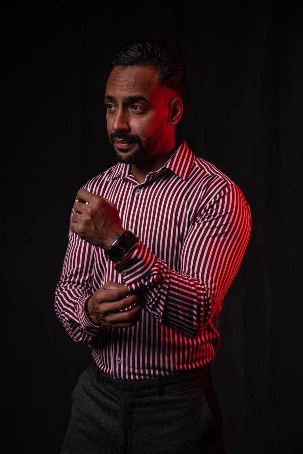 Slim-Fit Poplin Shirt — White